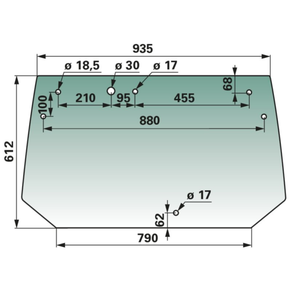 Stražnje prozorsko staklo