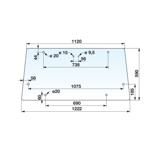 Stražnje prozorsko staklo