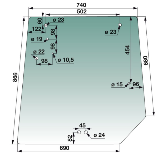 Stražnje prozorsko staklo