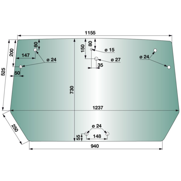 Stražnje prozorsko staklo