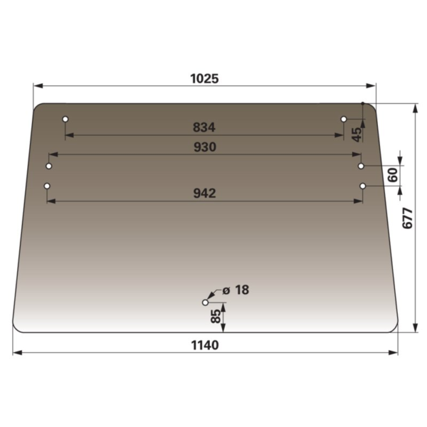 Stražnje prozorsko staklo