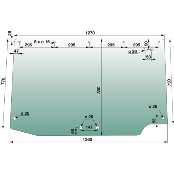 Stražnje prozorsko staklo