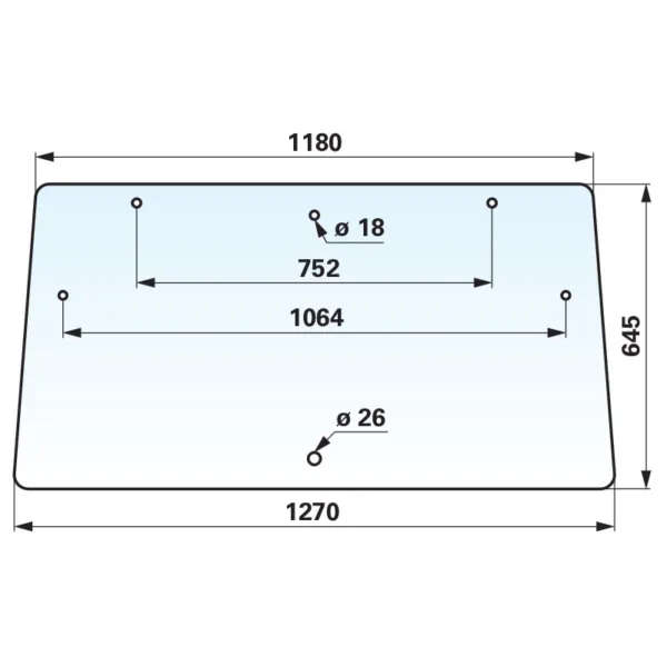 Prednje i stražnje prozorsko staklo