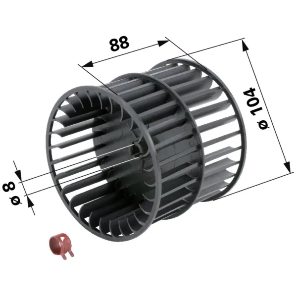 Kotač rotora ventilatora