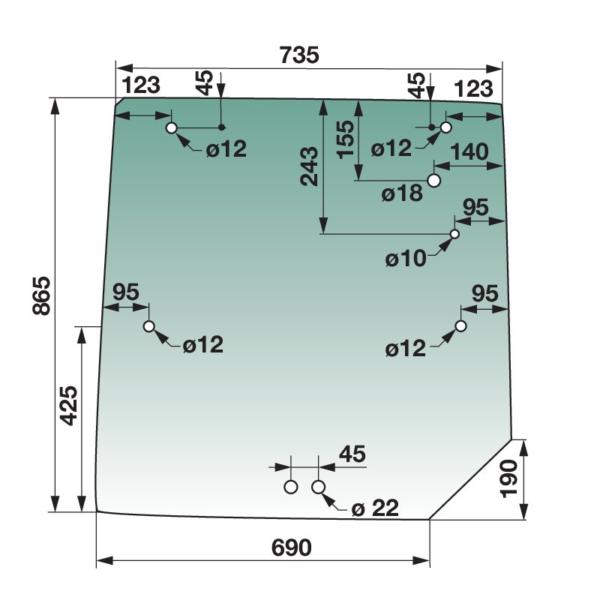 Stražnje prozorsko staklo