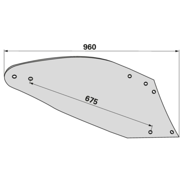 Prsa daske pluga lijeva