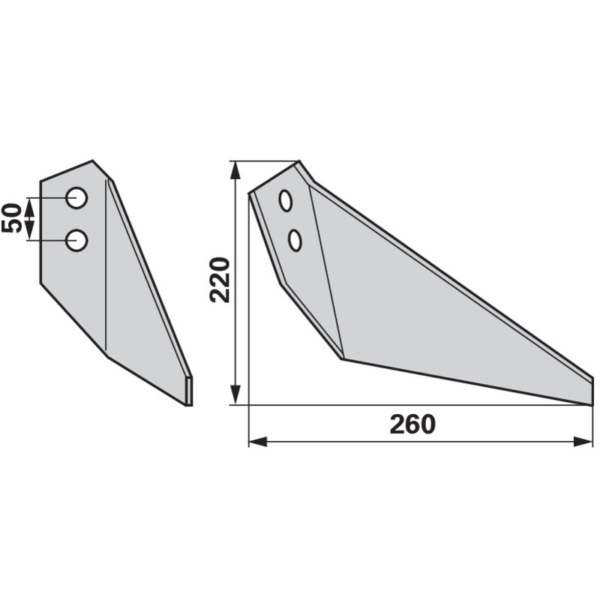Element daske lijevi