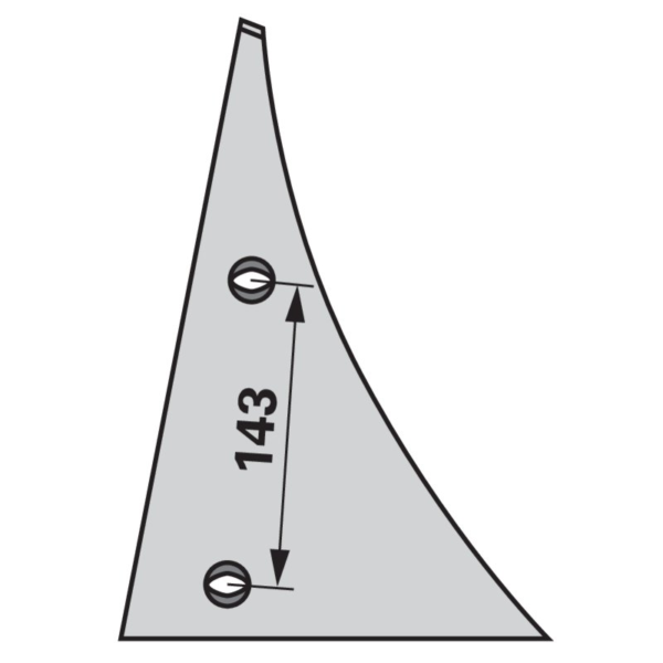 Prsa daske pluga desna