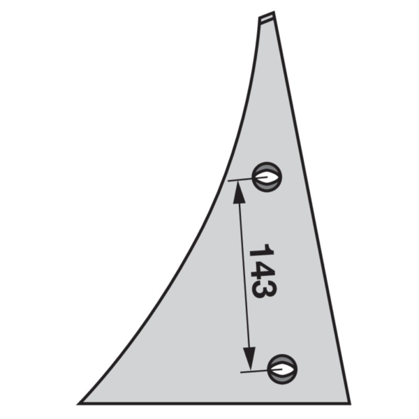 Prsa daske pluga lijeva