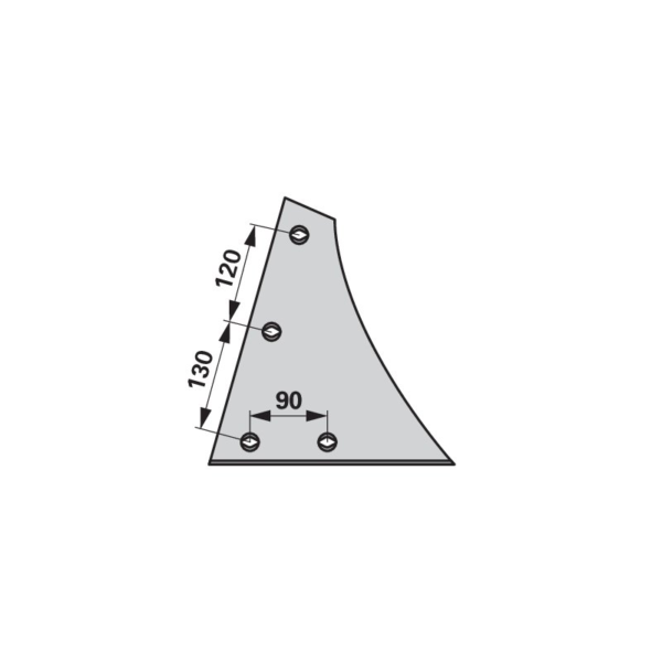 Prsa daske pluga desna