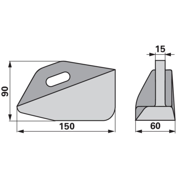 Priklj. plaza pluga desni