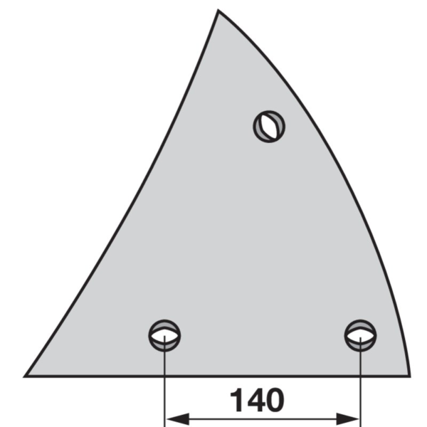 Prsa daske pluga lijeva