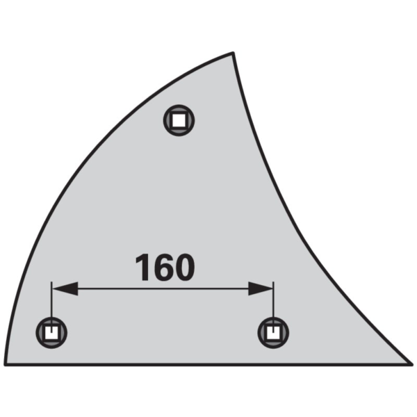 Prsa daske pluga desna