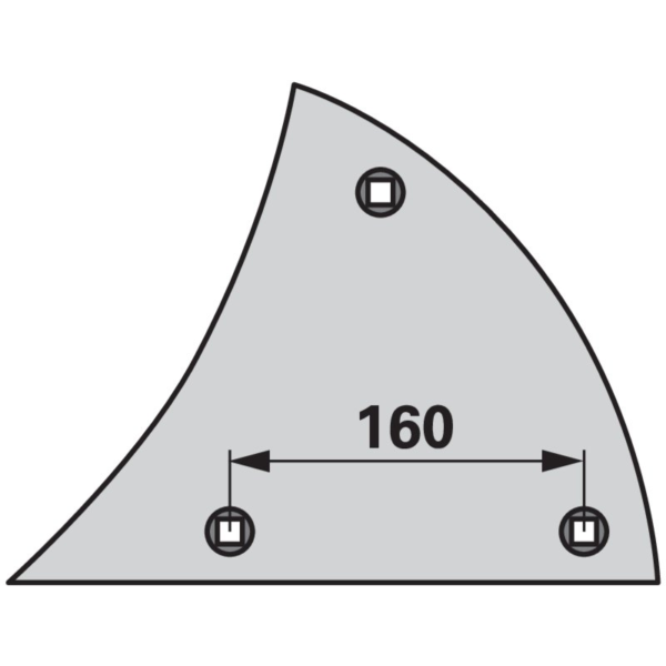 Prsa daske pluga lijeva
