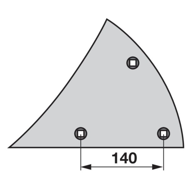 Prsa daske pluga lijeva