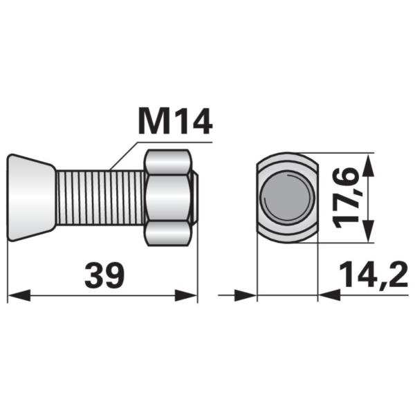 Vijak pluga ovalni  Vogel und Noot