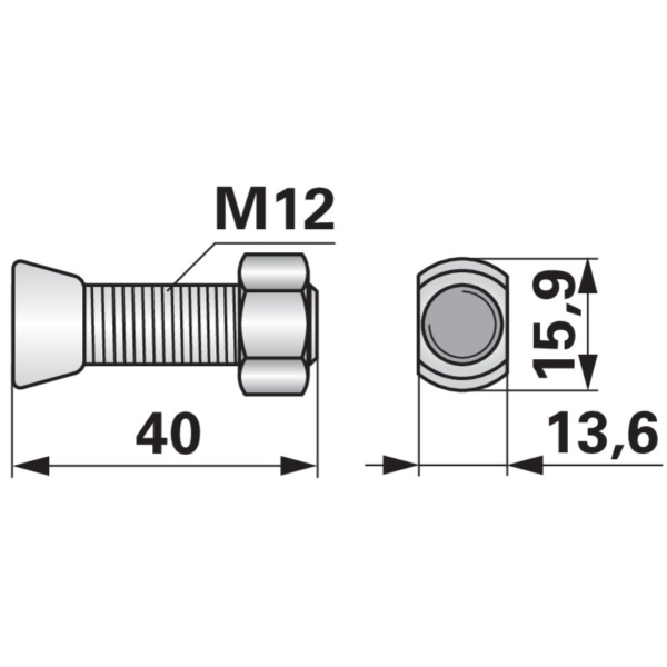 Vijak pluga ovalni  Vogel und Noot
