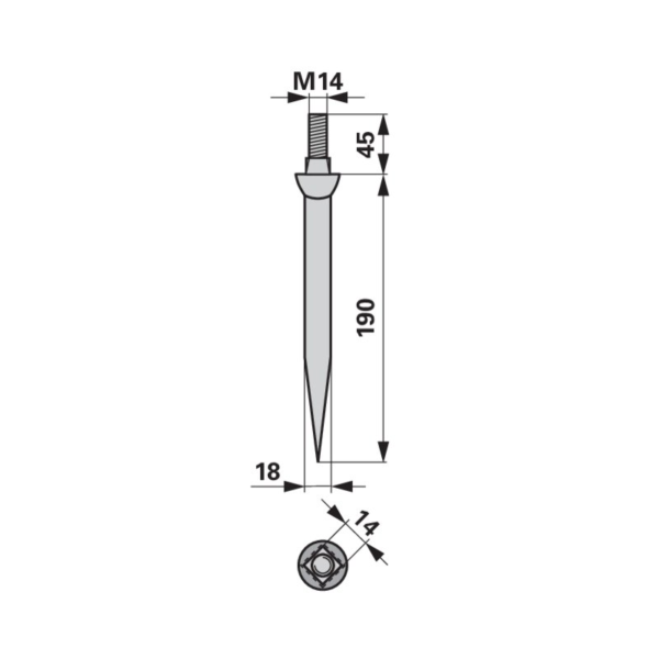 Zubac (četverokutna glava)