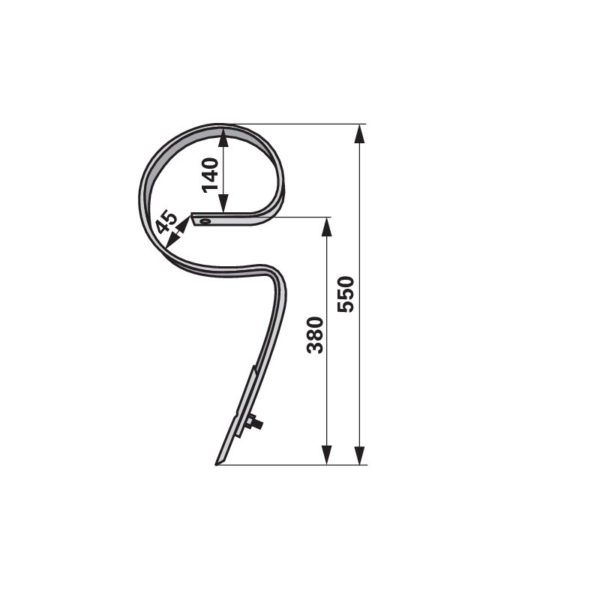 Opruga ravna sa nožem