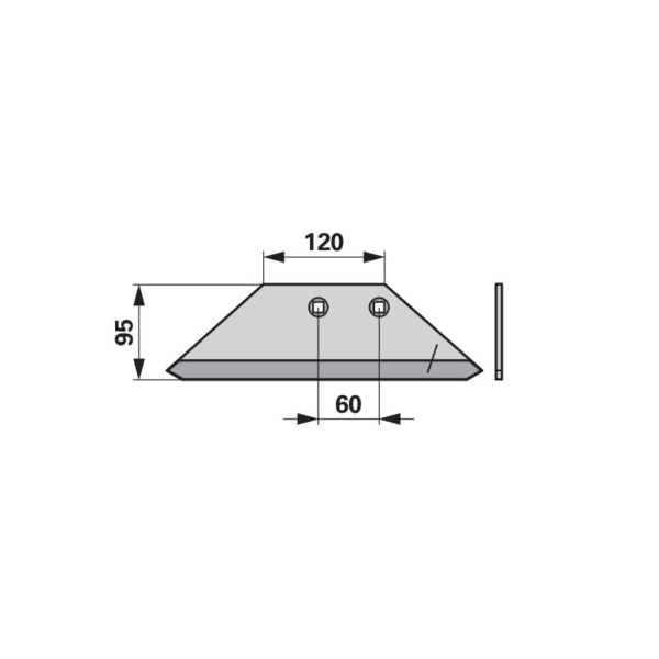 Raonik kultivatora  desni