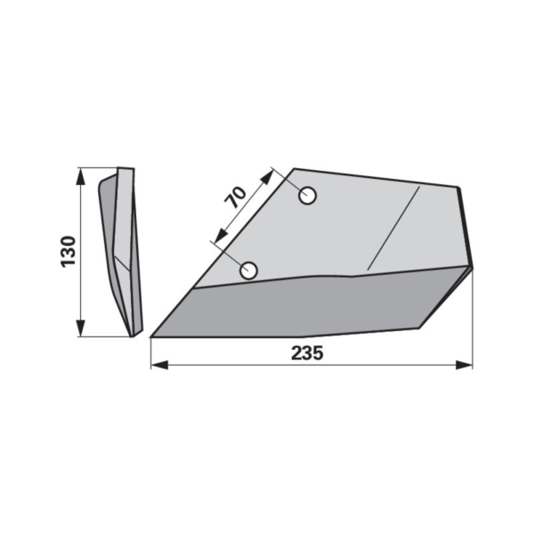 Motičica grubera lijeva