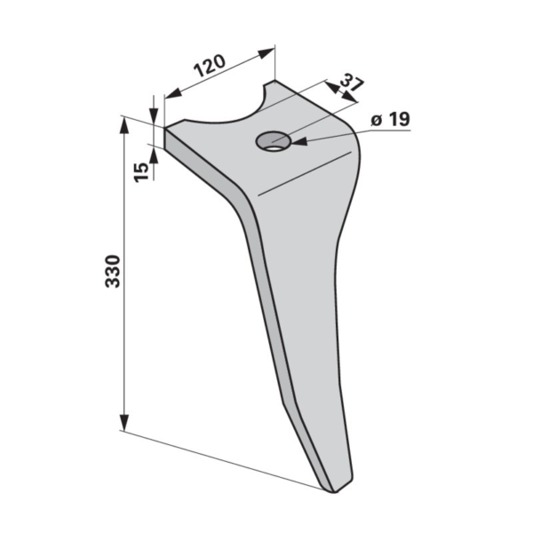 Klin rotodrljače lijevi