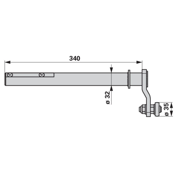 Ruka upravljača dugačka