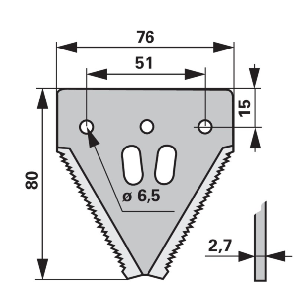 Nož kose Pro-Cut grob