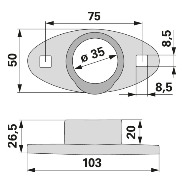 Ležaj cijevni zupca