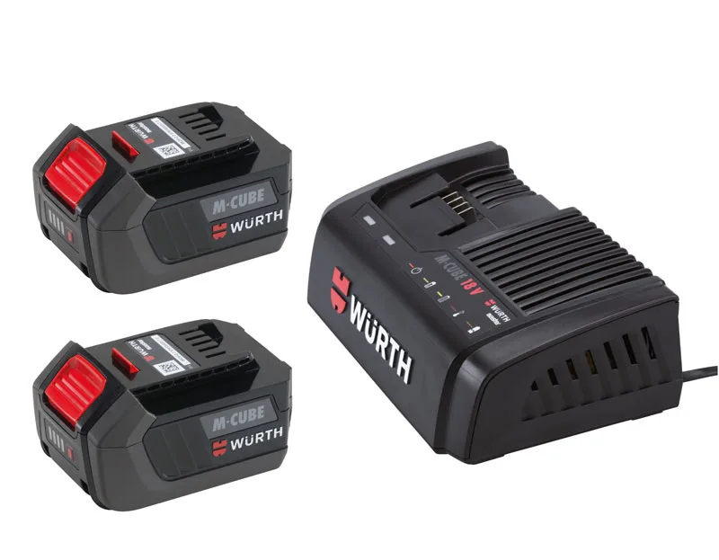 703450999 SET 2 2X5 Ah AKUMULATOR + PUNJAČ 18V - Slika 1