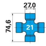 Kardan Weasler AW21 610 mm - Slika 3