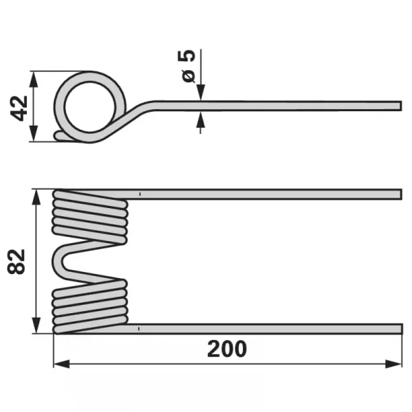 Pick Up opruga Massey Ferguson