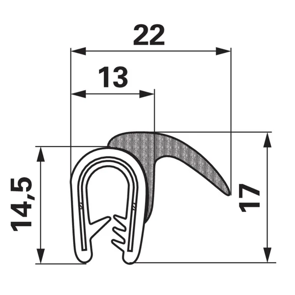 Profil brtve Raspon stezanja 1 - 3,5 mm