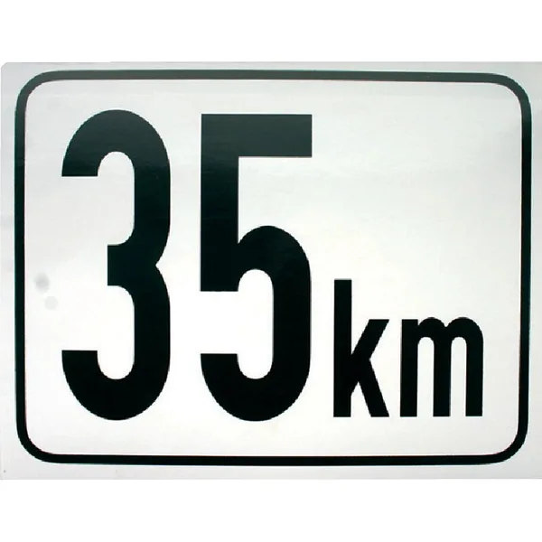 Naljepnica oganičenja brzine 35 km/h