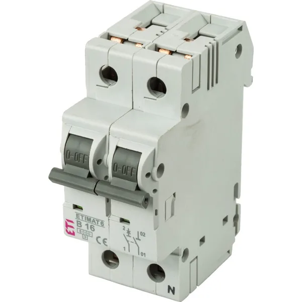 ETI prekidač za zaštitu voda 2TE 35,6 mm, 1-polni+N 16 A B