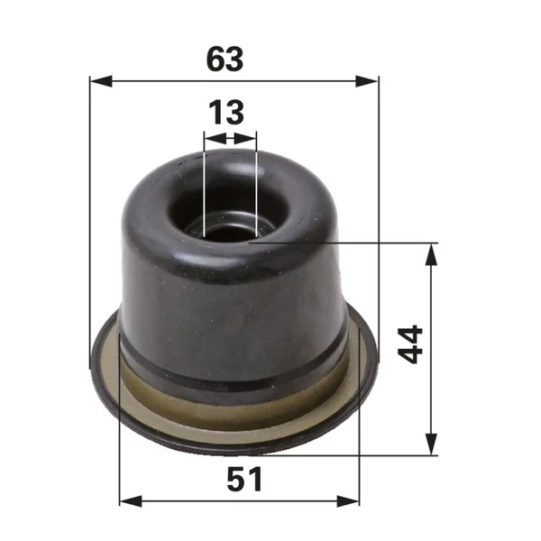 Brtvena kapica 63 / 51 x 13 x 44 mm odgovara za Massey Ferguson 1860959M1
