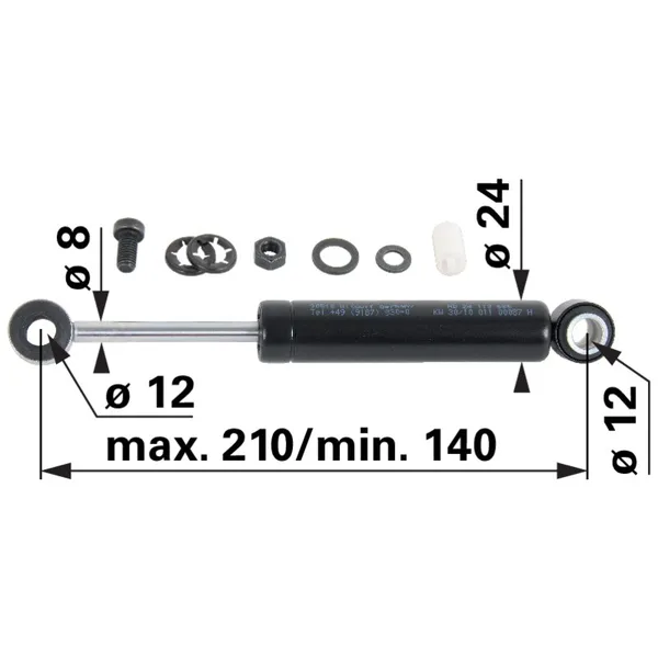 Amortizer B12 sa dijelovima 127008 127008