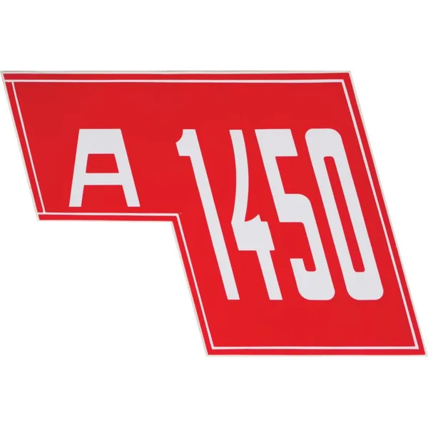Naljepnica 1450A desno odgovara za Lindner 5145009002