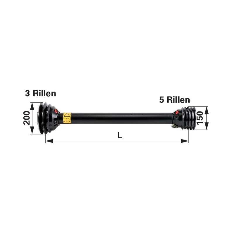 Kardan zastita za WW W2 1010 mm ohne Laufringe Kardan zastita za WW W2 1010 mm ohne Laufringe