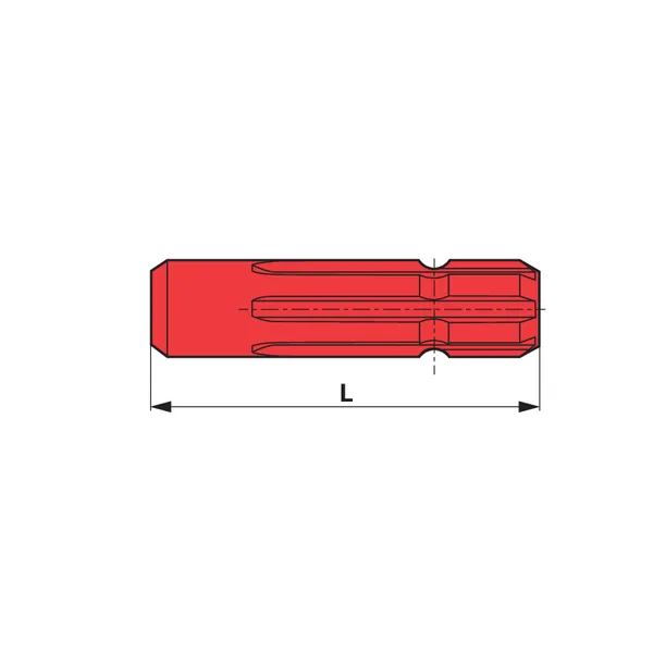 Vratilo 1 3/8-6 250 mm