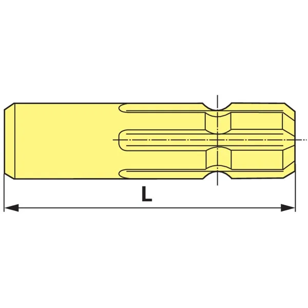 Vratilo 1 1/8-6 100 mm