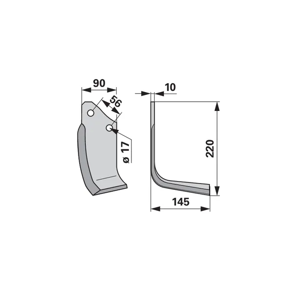 Protractor desno zamjenjuje Alpego MK0A00424