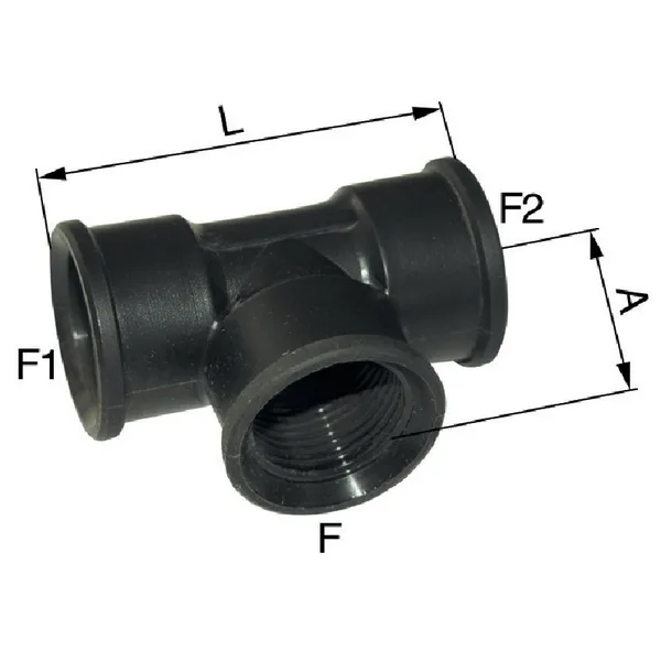 T-komad plastika 3/4 inč IG