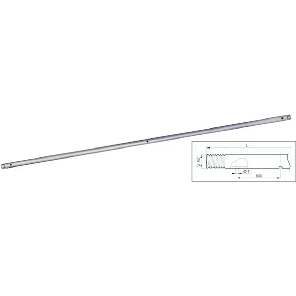 Niro-cijev izbušena 1/2 Zoll 2570mm