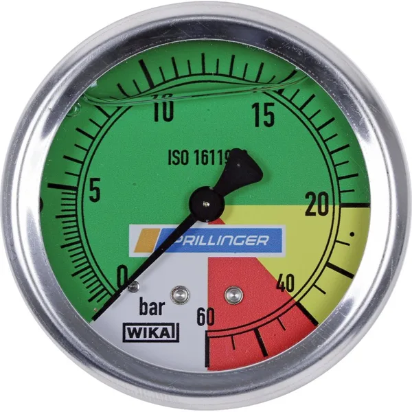 Manometar glicerin WIKA 63mm 0-20/60bar priključak iza 1/4 Zoll