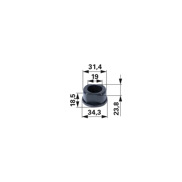 Čahura kotača VP 31,4 mm, duljina 18,5 mm odgovara za MTD 7410199, 7410490, 750204