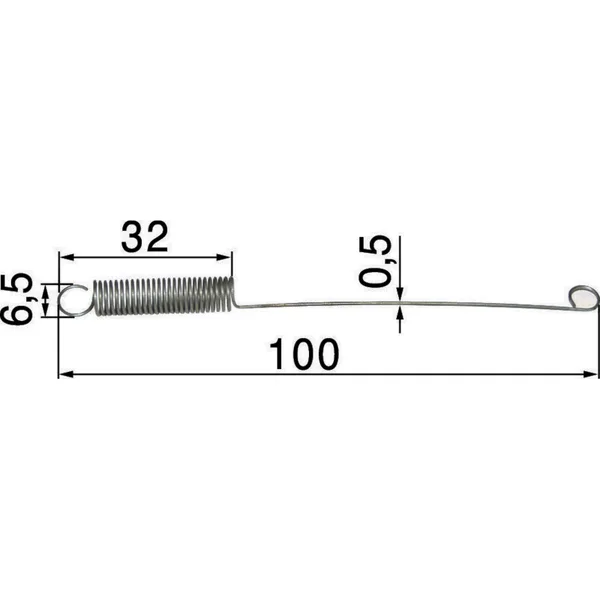 Opruga regulatora duljina 100 mm odgovara za Briggs 260703