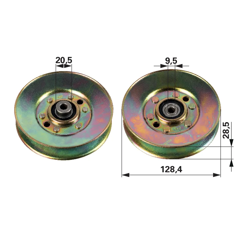 Valjak za preusmjeravanje VP 127 mm odgovara za MTD 956-3045A Valjak za preusmjeravanje VP 127 mm odgovara za MTD 956-3045A