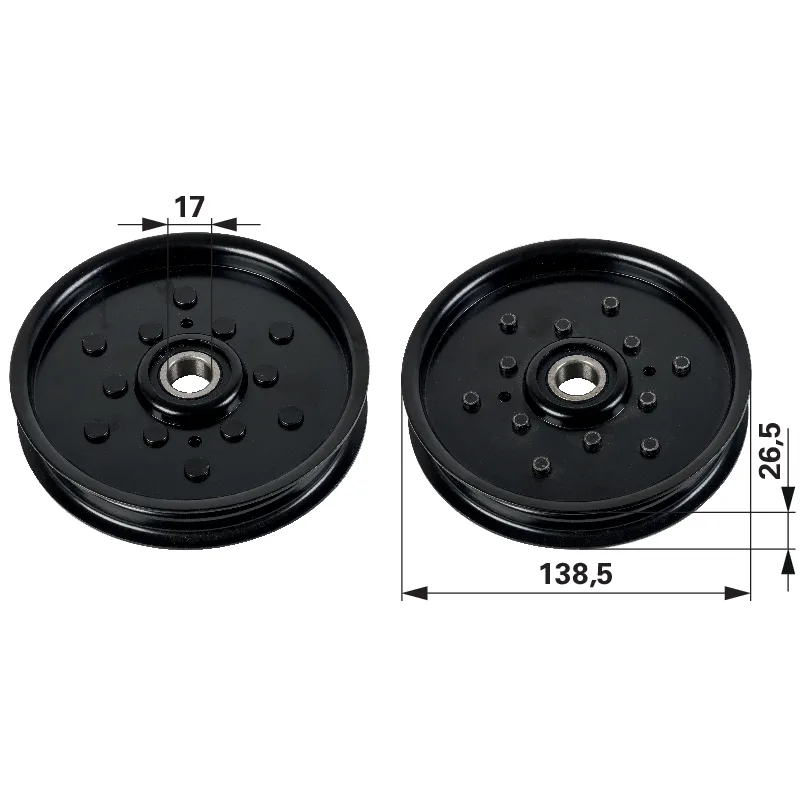 Valjak za preusmjeravanje VP 127 mm odgovara za Sabo AM121602 Valjak za preusmjeravanje VP 127 mm odgovara za Sabo AM121602