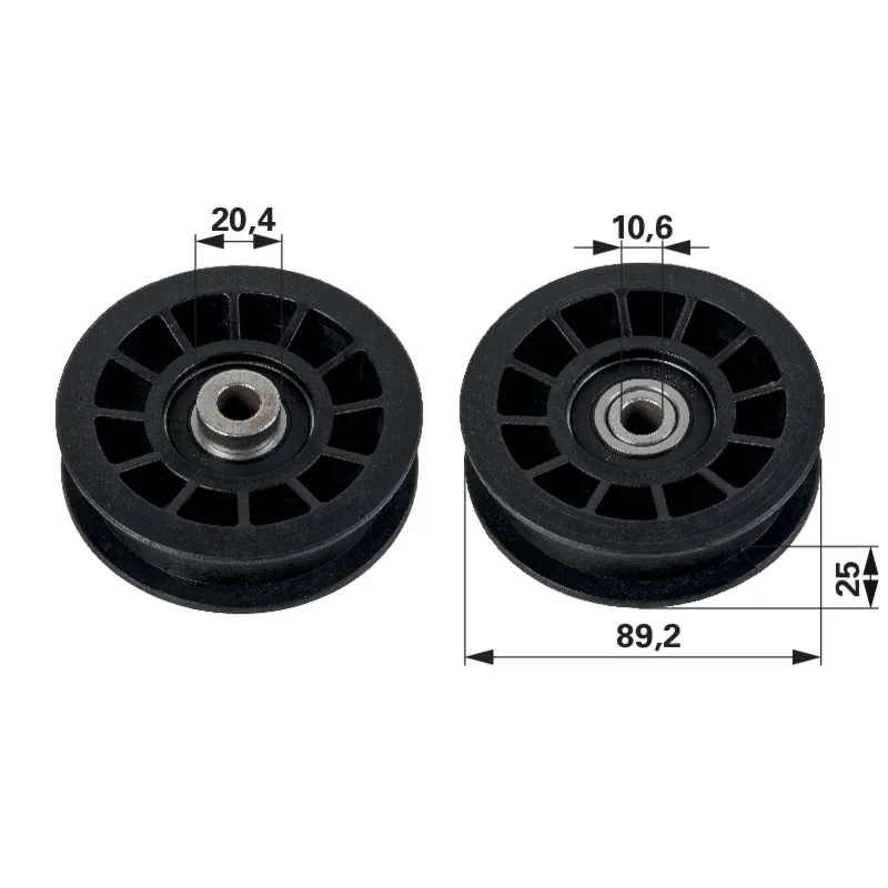 Valjak za preusmjeravanje VP 90 mm odgovara za John Deere AM115459 Valjak za preusmjeravanje VP 90 mm odgovara za John Deere AM115459